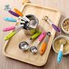 8/13Pcs Stainless Steel Measuring Spoons Set Teaspoon Stackable Spoon Measuring Cups Set Ergonomic Grip Scaled