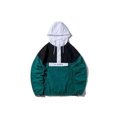 Li Ning Wade Series Color Block Zipper Hooded Casual Jacket Men Jackets Storm-Green AFDP827-1