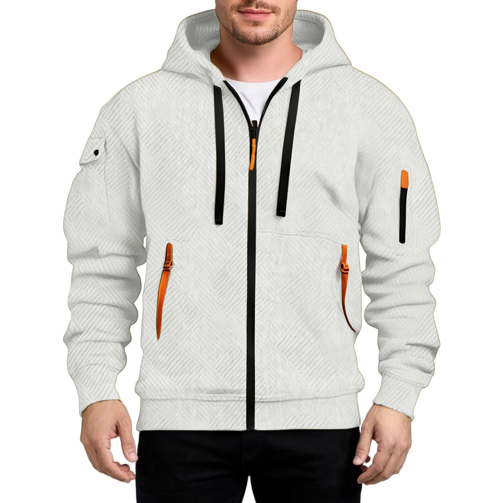 

Спортивный костюм с капюшоном, унисекс, одежда для бега, пуловер с длинными рукавами, толстовка с капюшоном XL белый