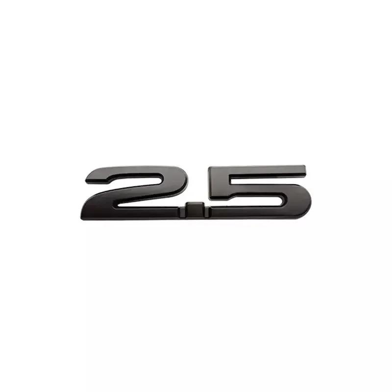 3D Metal 2.0 2.5 Letters Car Fender Emblem Rear Trunk Badge Sticker For Mazda 3 6 Axela CX5 CX7 MX5 Chrome Black Accessories