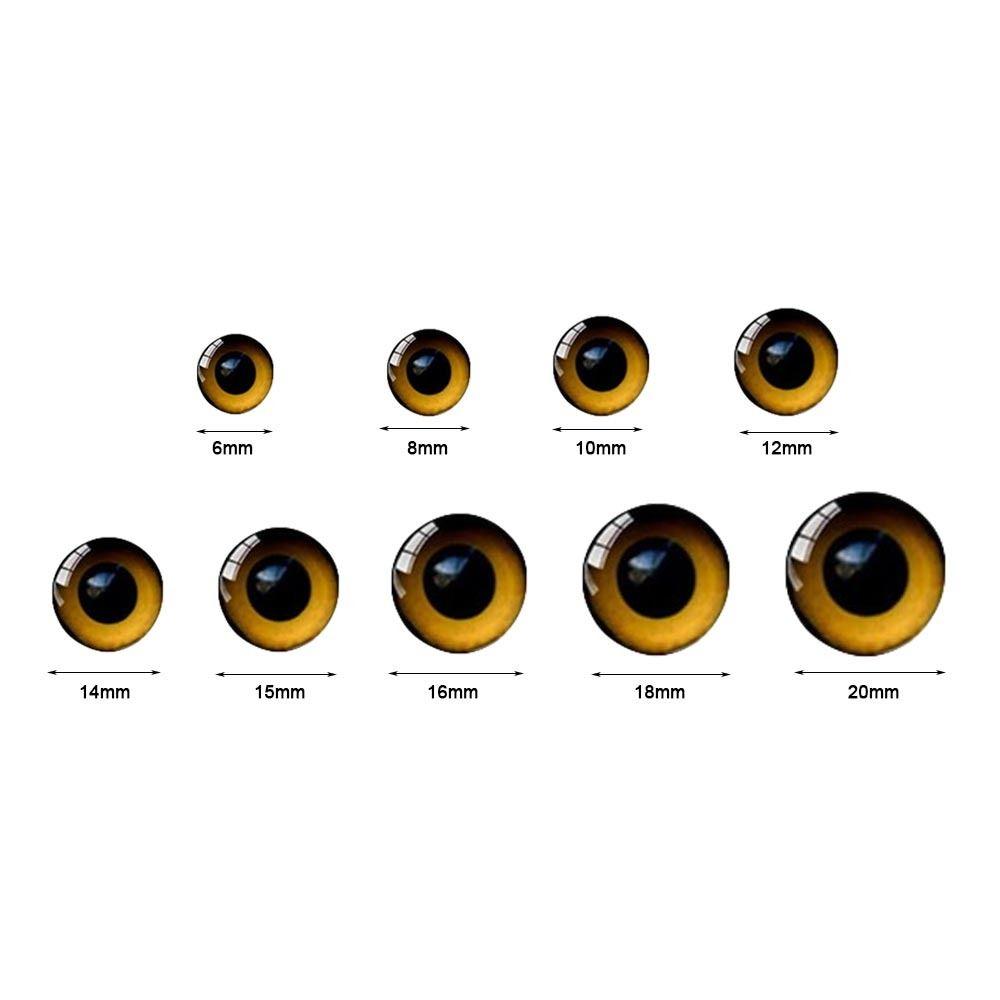 20pcs/10pairs Crystal Puppet Crystal Eyes Plastic Dolls DIY Tools  DIY Doll Accessories