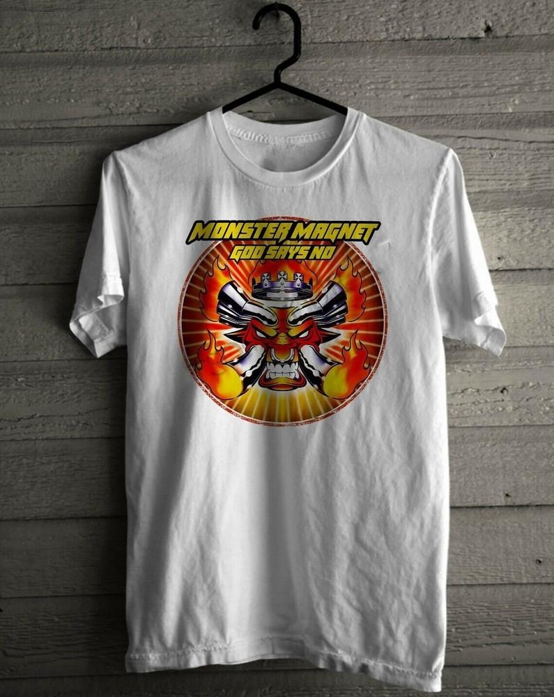 Vintage Monster Magnet Band God Says No Shirt Unisex Concert S to 5XL AR013 Unisex T-Shirt L