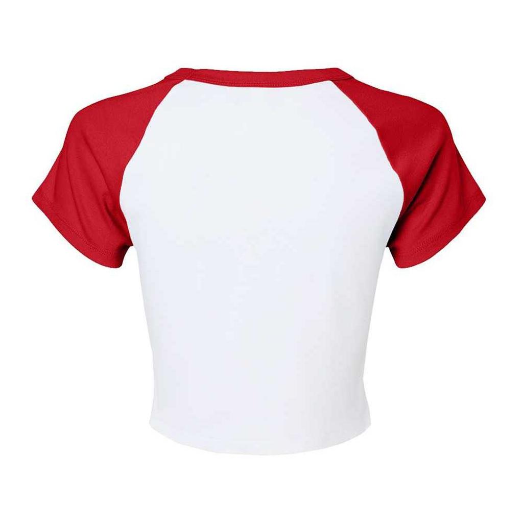 Bella + Canvas Womens/Ladies Baby Micro-Rib Raglan T-Shirt