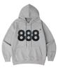 [Fleece-Lined/Non-Fleece-Lined] Stich Denim Number.888 Oversized Hoodie 7 Colors (B Type)