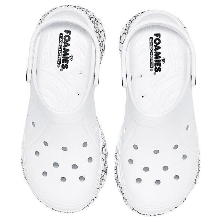 Skechers Foamies Fashionable Comfortable Clogs Women Clogs White 111671-WBK