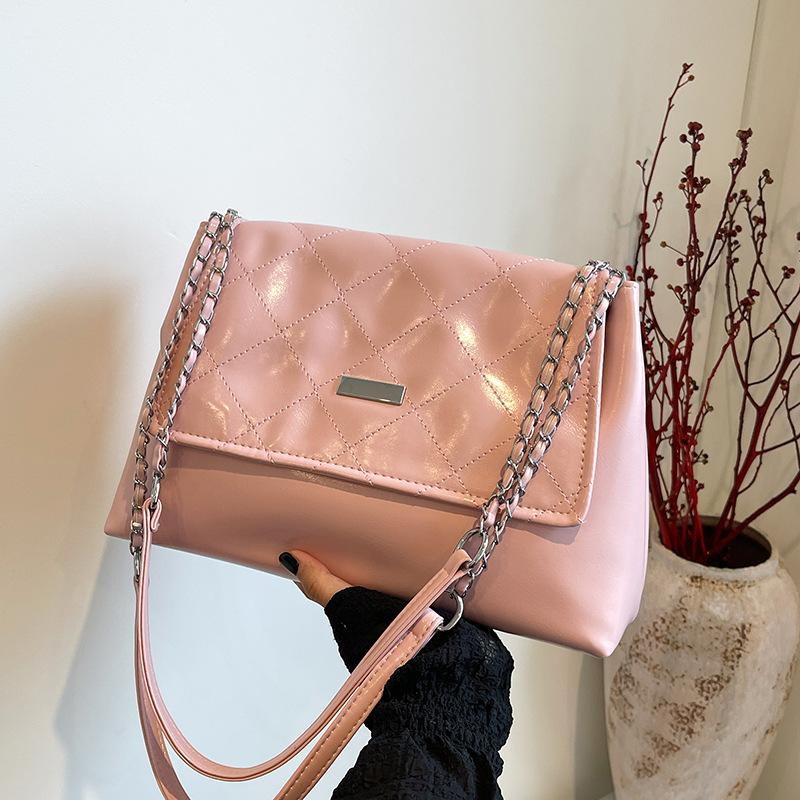 Geantă Mare cu Lanț Geantă de Navetă Nouă Modă Versatilă Casual Geantă de Umăr