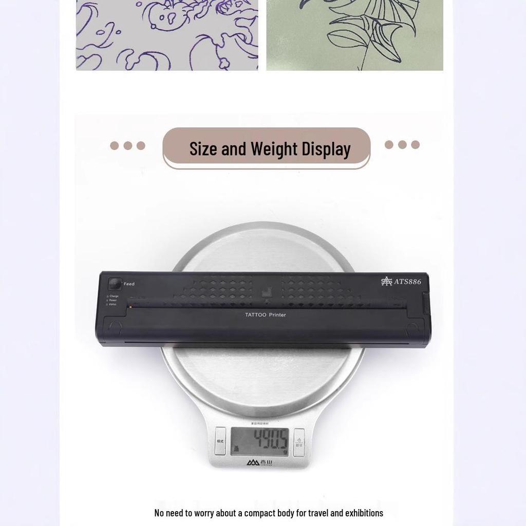 Liqi Mini Portable Tattoo Transfer Printer with USB & Bluetooth