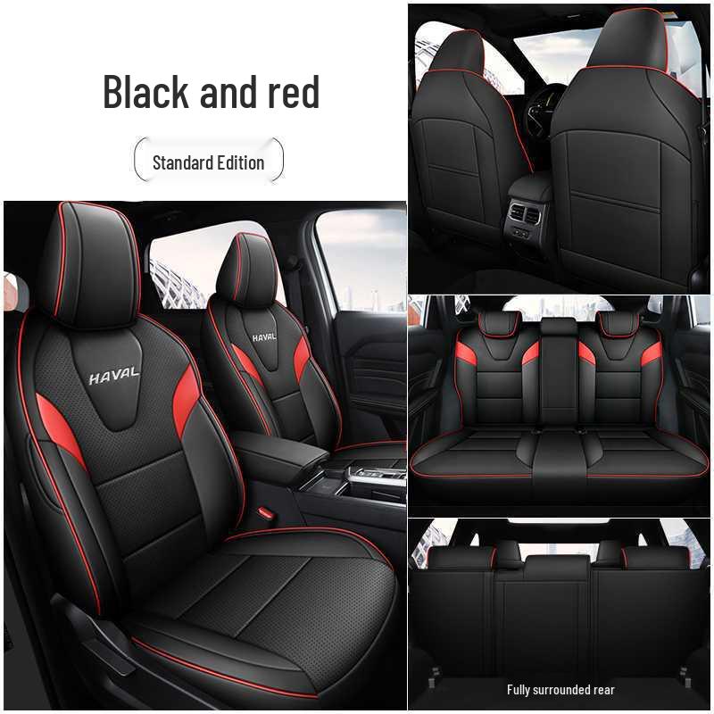 Universal Perforated Leather Car Seat Cushions for Haval H6L, All-Season, Full Surround, Fits 26 Models