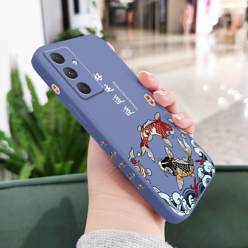 Good Luck Carp Phone Case For Samsung Galaxy A56 A36 A26 A16 A06 A55 A35 A25 A15 A05 A05S A54 A34 A24 A14 A04 A04S A04E 4G 5G Co