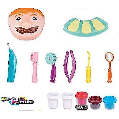 Toy Dough Set For Small Dentists For Children, Drill And Fill Toy Set, Play Dough Set, Play Dough Set
