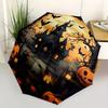 1pc Halloween Haunted Automatic Open/close Umbrella, 8-Rib Sturdy Structure, Portable Travel Umbrella, Parties, Everyday Use, 11132