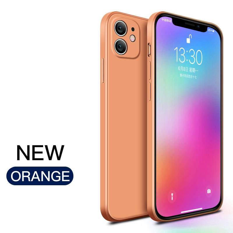 New   Square Liquid Silicone Soft Case For iPhone 11 Pro X XR XS Max 7 8 6 6s Plus SE 2  12 Mini Phone Cover
