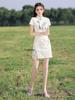 2024 Chinese National Style Qipao Spa Technician Uniform for Foot Massage
