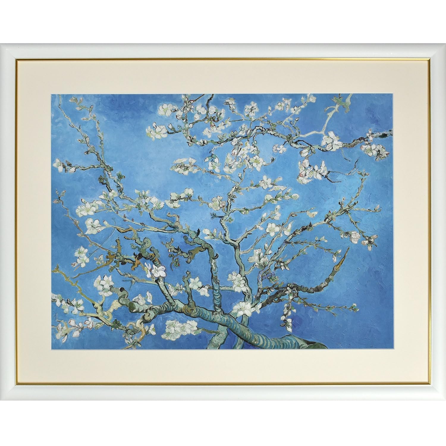 

Солнечный Город Галерея Картины Оформленное Искусство Ван Гог Миндаль F6 Оформленная РАМА ИСКУССТВА веревка и 52 x 42 см «Цветущие ветви» [с крючком] белый