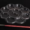 10 Pcs Disposable Gouache Oil Painting Palette Plum Blossom Shape Painting Art Palette Washable Watercolor Paint Palette
