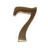 DOOR NUMBERS FROM 1 TO 9. 10cm. CHOOSE NUMBER AND FINISH. BRASS PLATED FINISH NUMBER SEVEN
