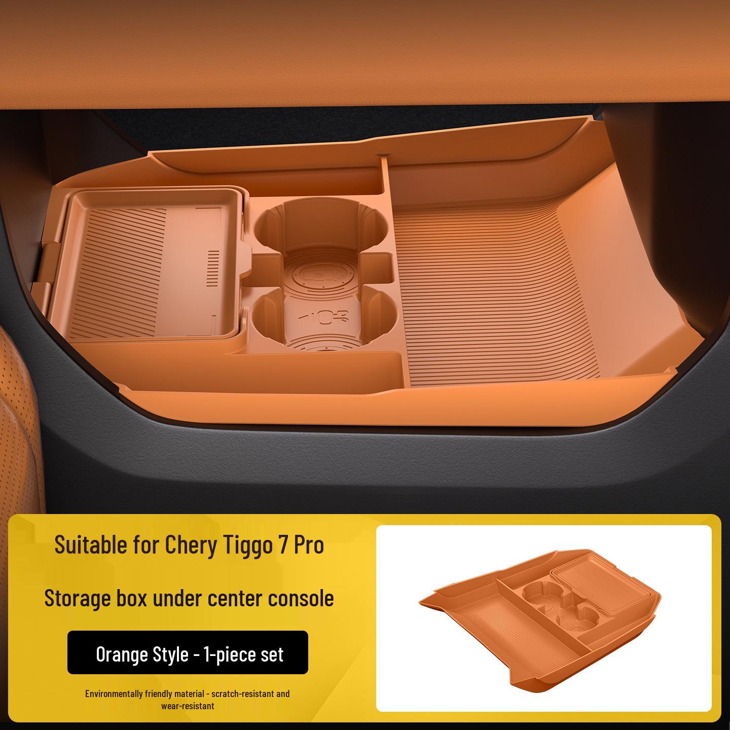 

Silicone Pad for Jetour G700 Center Console Storage, Double-Layer Compartment.