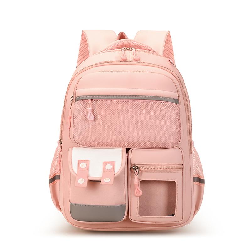 The New Color Matching Schoolbag for Primary School Students In Grades 1-6 Is Lightweight and Heavy-duty