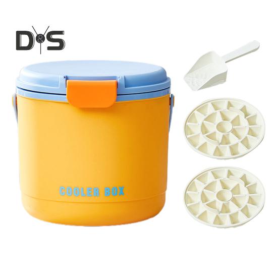 Ice Bucket Ice Cube Tray with Lid & Bin Efficient Ice Making Mold for Freezer Easy Release Reusable Ice Cube Maker for Drinks Coffee