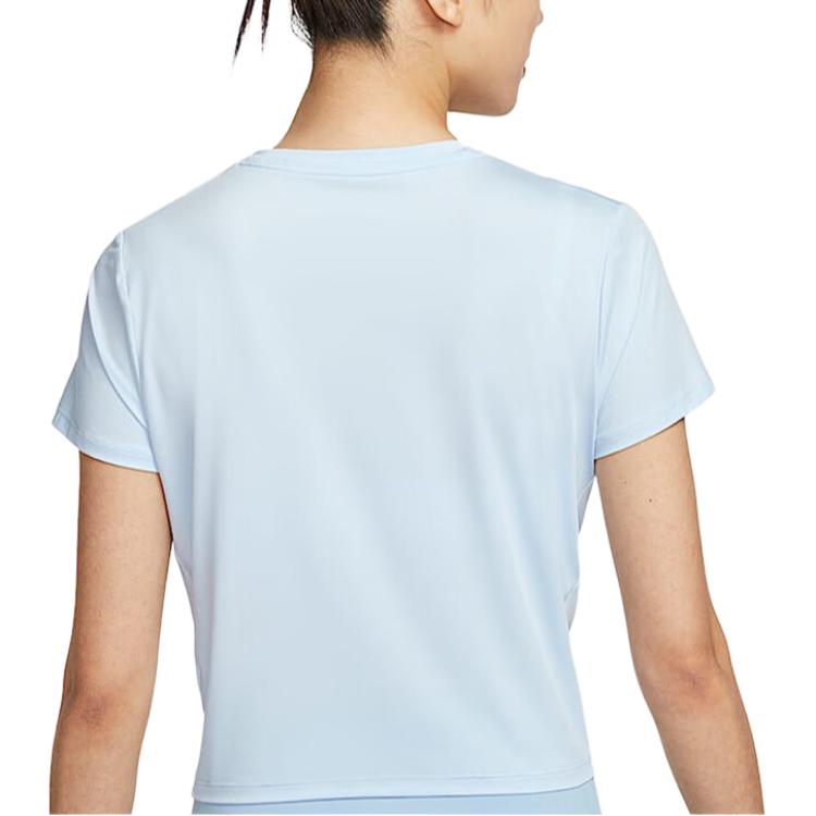 Nike Dri Fit Regular T Shirt Women's 423 Purple Blue/Black HJ1055-423