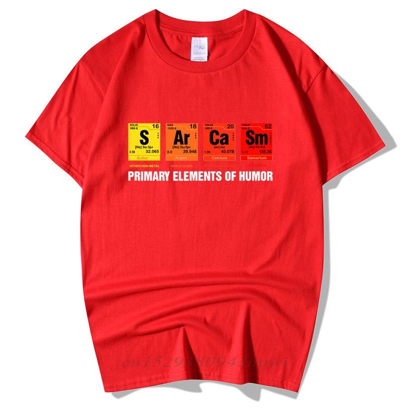 Periodic Table Of Humor Sarcasm TShirt Funny Birthday Gift For Men Short Sleeve Cotton Primary Elements Chemistry T Shirts
