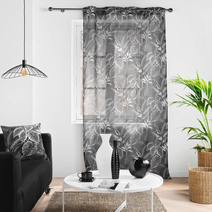 Voilage - Cabanas - Sable - 140 X 240 Cm - 100% Polyester - Œillets Métalliques