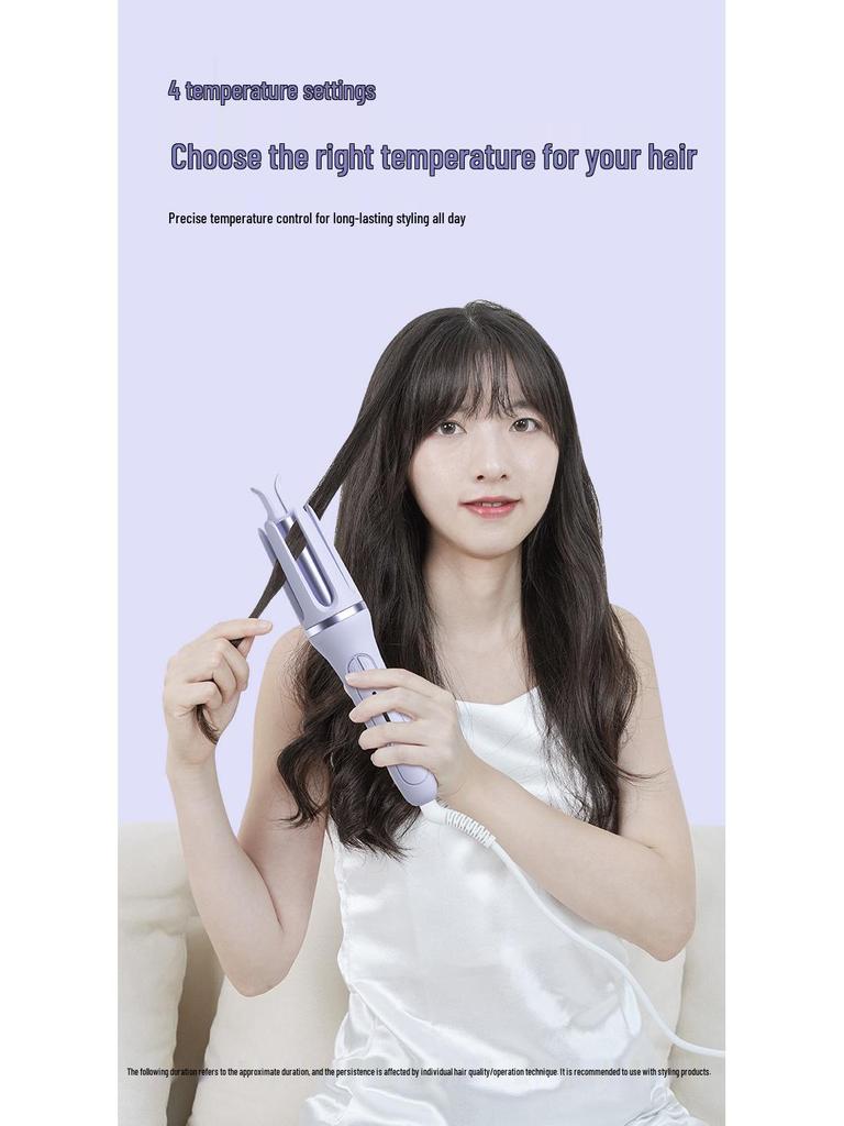 32mm Automatic Curling Iron with Negative Ions – Gentle Hair Care for Large Waves & Water Ripples.