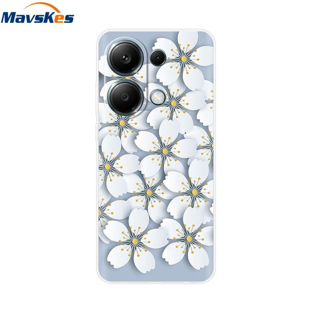 For Xiaomi Redmi Note 13 4G Case Note13 Cover Soft Clear Silicone TPU Back Case Funda For Redmi Note 13 Pro 4G Phone Cases Coque