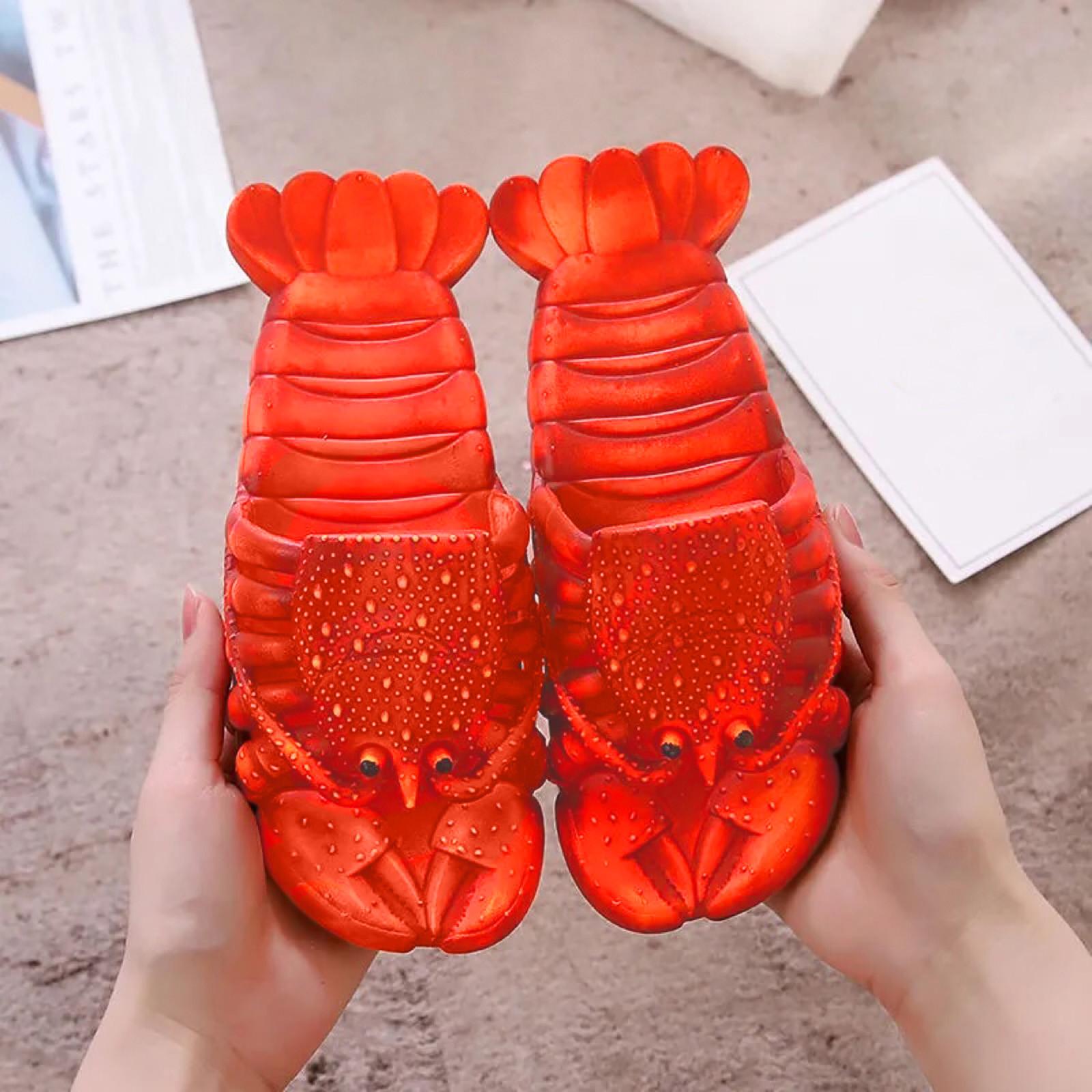 

Todder Infant Kids Boys Girls Home Lobster Slippers Animal Slippers Animal Slippers 24-25