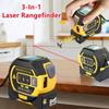 3 In 1 Digital Tape Measure Laser Tape Measure High Precision Laser Rangefinder Steel Tape Measure High Elasticity