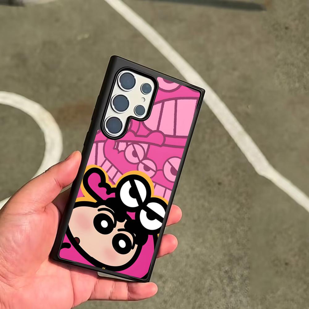 Cute C-Crayon S-Shinchan Clear Phone Case For SAMSUNG Galaxy S26 S25 S24 S23 S22 S21 S20 FE Plus Ultra Cover