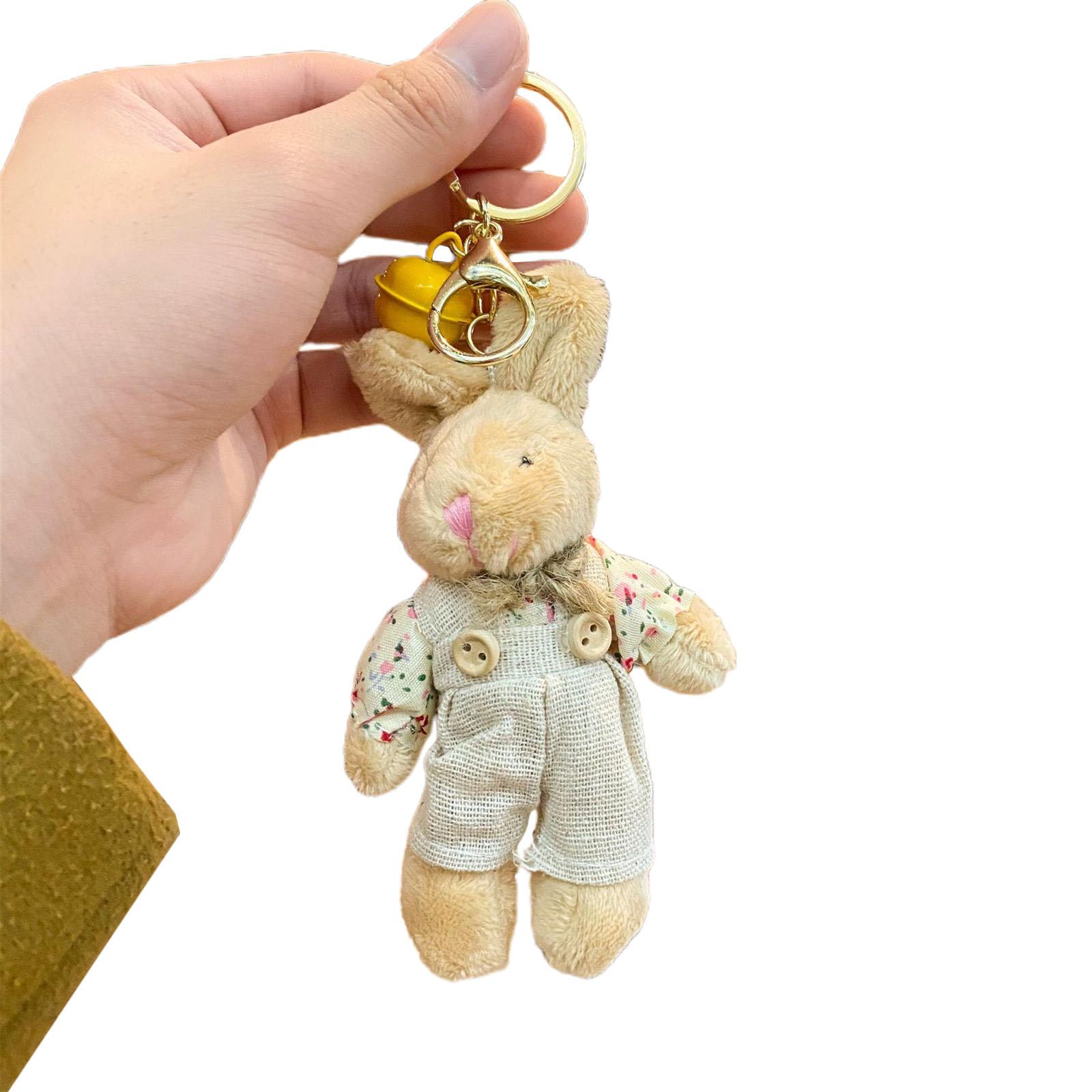 

Милый плюшевый брелок-мишка, мягкие игрушки, брелок-подвеска, пушистый шарм для кошелька, рюкзака, сумочки 5