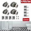 Bathroom Renovation Rollers Set Adjustable Shower Wheels Compatible With 4-6mm Glass Plastic And Brass Construction