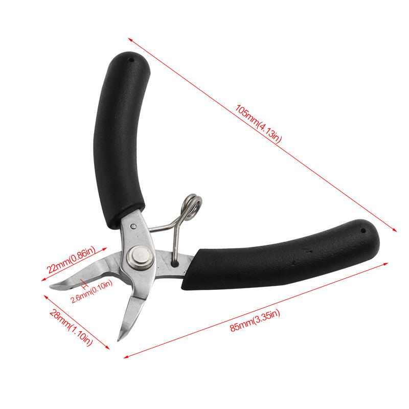 Toothless Pointed-Nose Diagonal Cutting Pliers: Small Stainless Steel Jewelry & DIY Palm Pliers