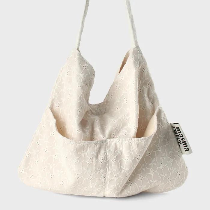 Rabbit eco bag_Lace flower