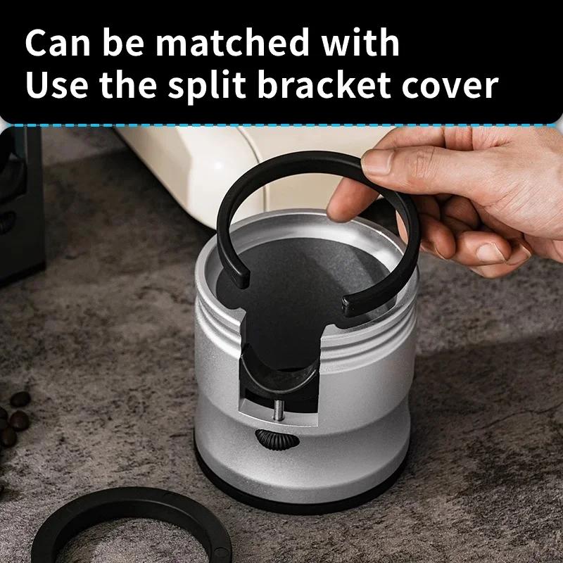 Coffee Portafilter Holder Espresso Tamper Stand Base Adjustable Aluminum Coffee Handle Tamper For 51/53/58mm Portafilters Tools