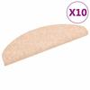 Tapis d'escalier - vidaXL - 10pcs - Marron - 65x21x4cm - Aiguilleté