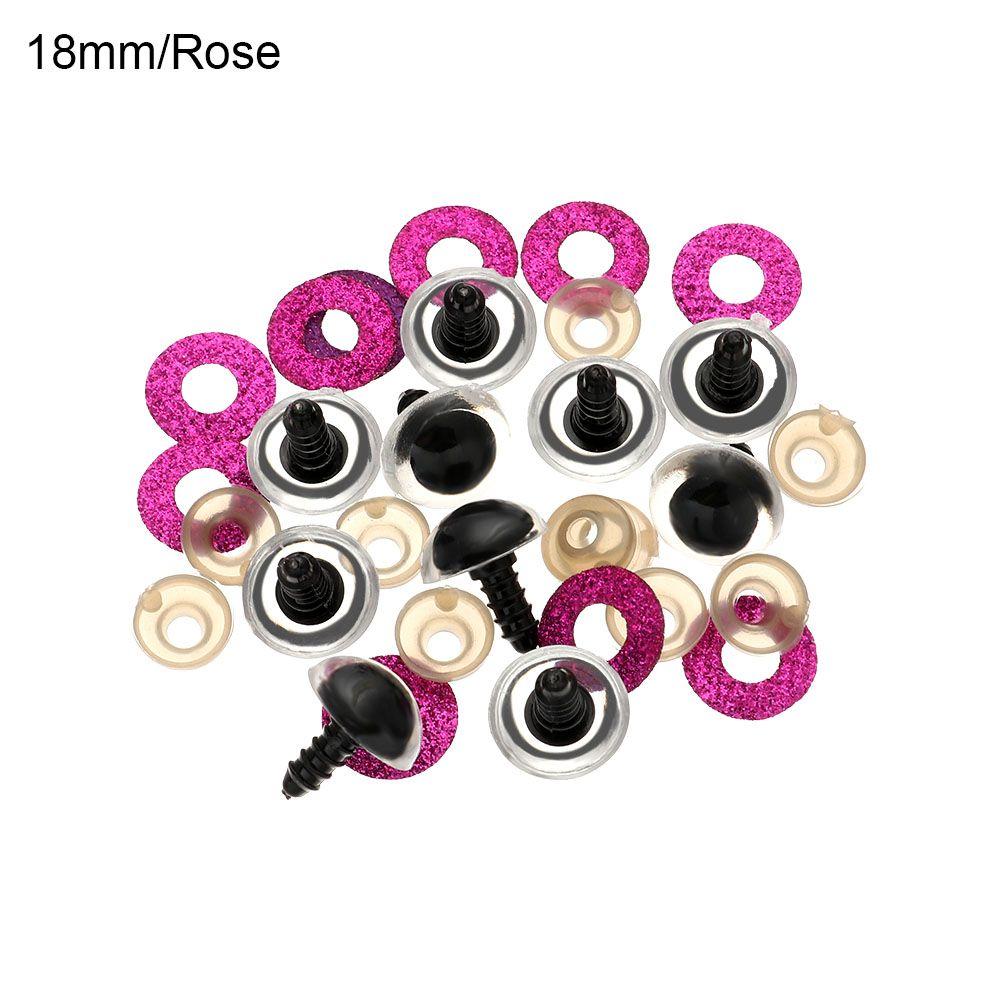 Plastik z oczkami podkładkami Rzemiosło Niedźwiedź Zwierzę Akcesoria Lalka Oczy kryształowe Lalki Narzędzia DIY