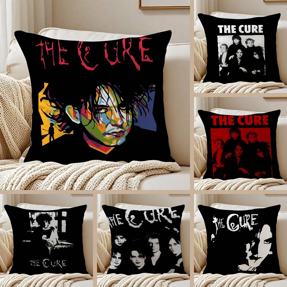 Anime T-The Cure Pillow Case Sofa and Living Room Decorative Cushion Covers Dust-proof and Mite-proof Invisible Zipper