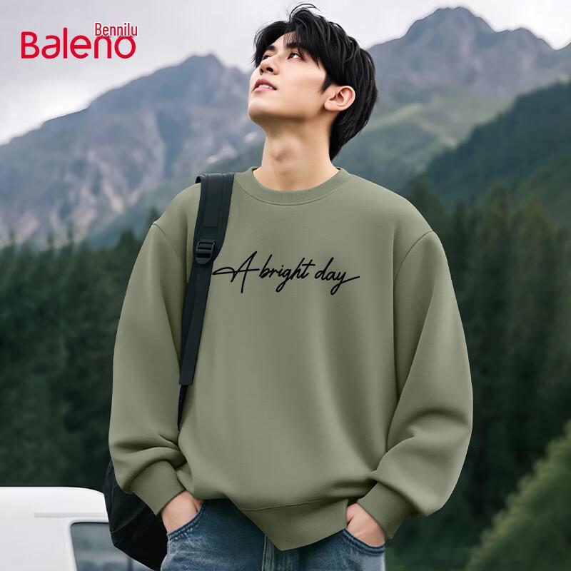 Baleno Men s Winter 2025 O-Grain Fleece Crewneck Sweatshirt 3XL
