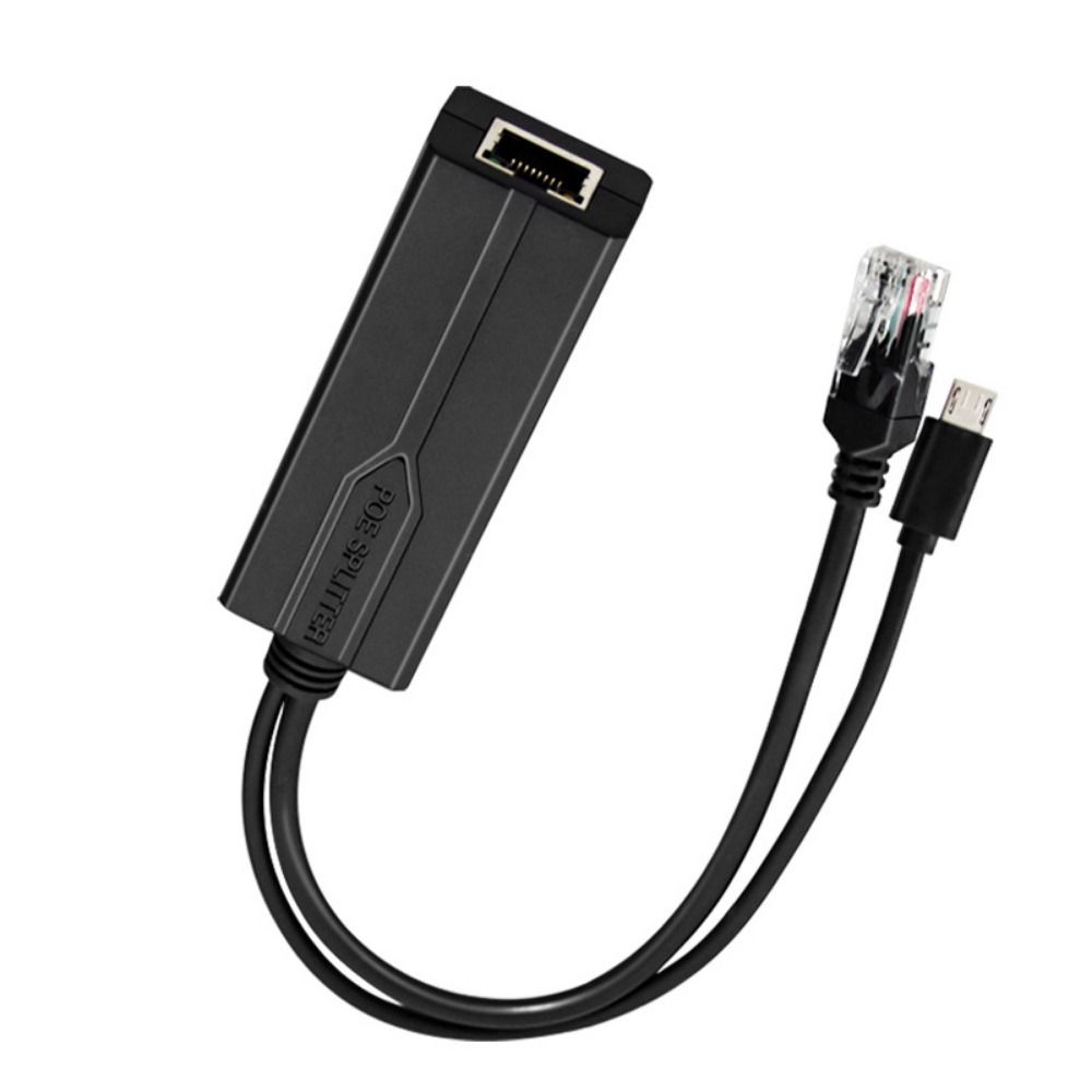 48V To 5V Active PoE Splitter 100Mbps1000Mbps PoE To TYPE-C Splitter Micro USB Security Camera