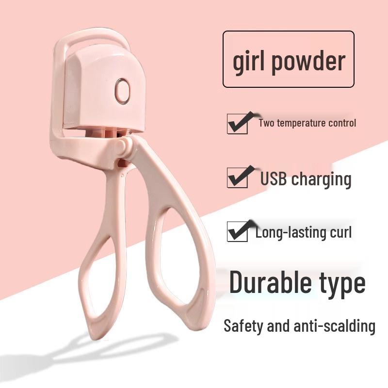 Rechargeable Electric Heated Eyelash Curler – Long-lasting Setting, Safe for Student Dormitories