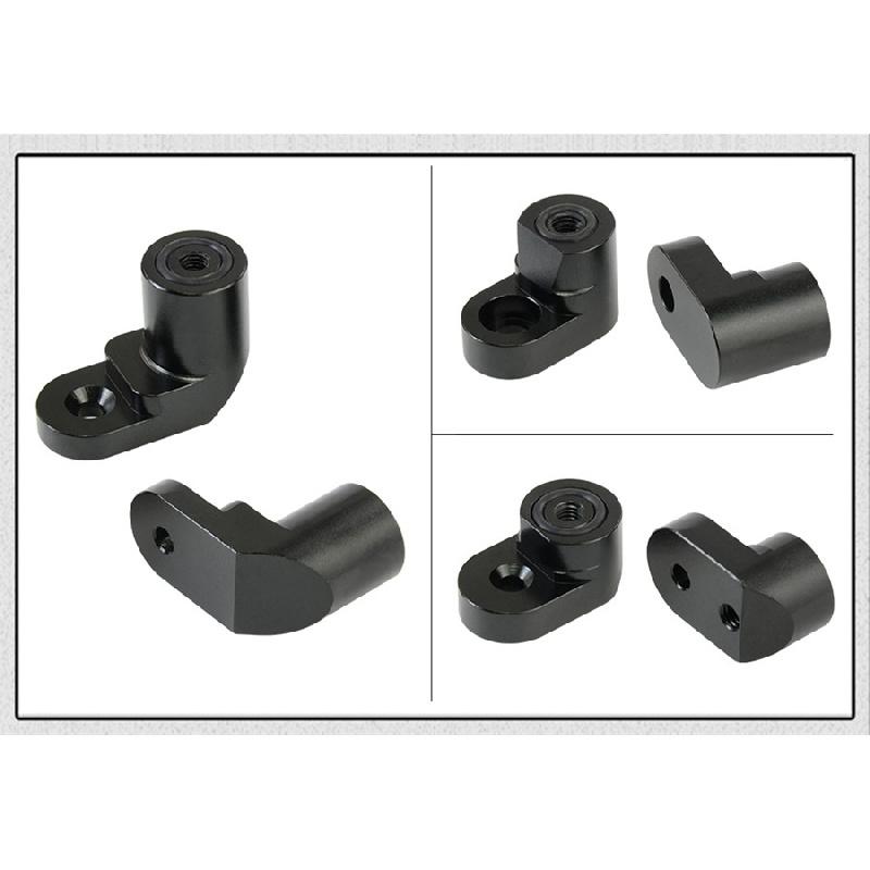 For Ford Fiesta ST Models 2014-Up Rear Wing Spoiler Riser Lift Extension Black
