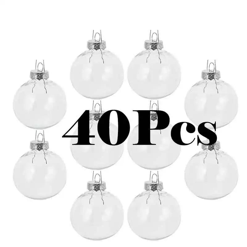 A Top Quality DIY Christmas Ornaments Set - Plastic Light Bulb & Candy Bottle Shapes Hanging Decorations for Tree Party
