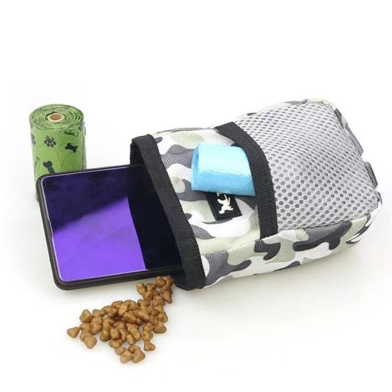 Pet Dog Puppy Training Treat Snack Bait Pocket Pouch for Obedience Agility - Pet Feed Food Bag with Reward Pocket Waist Bag