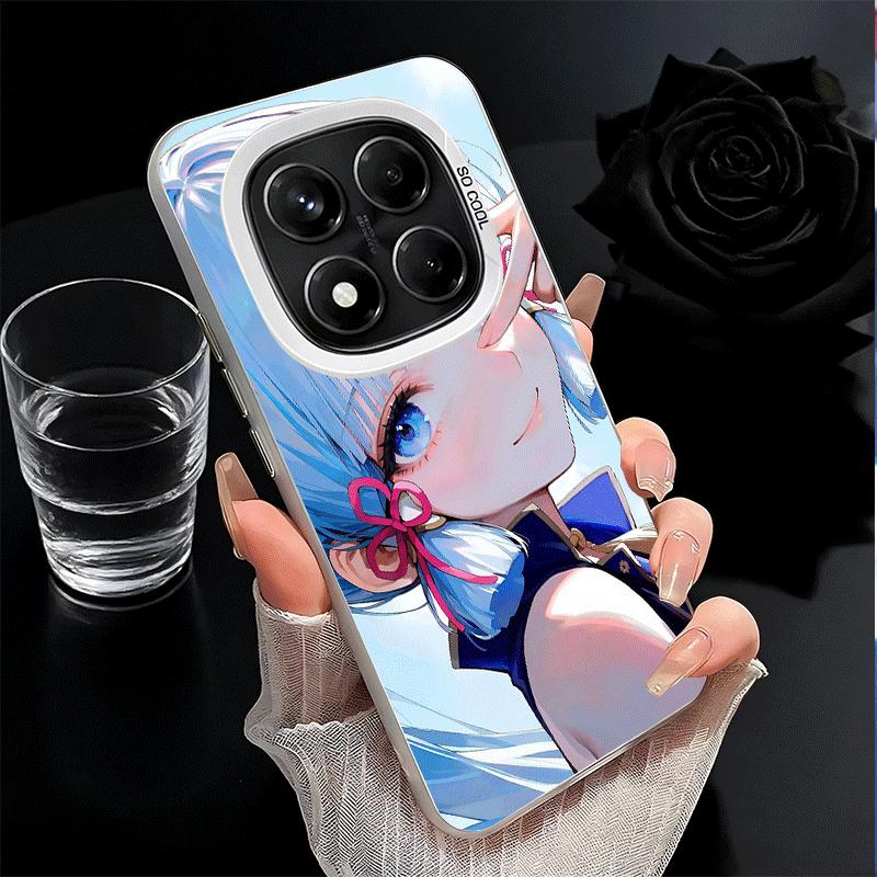 Genshin Impact Kamisato Ayaka Weiche Handyhülle für Xiaomi Redmi Note 13 14 15 Pro Plus 12S 12 11S 11 11T 10S 10 Stoßfeste Abdeckung