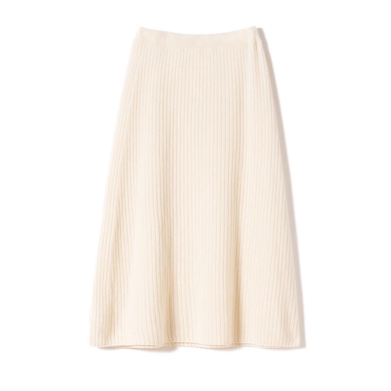 Snoford 100% Cashmere A-Line Midi Skirt