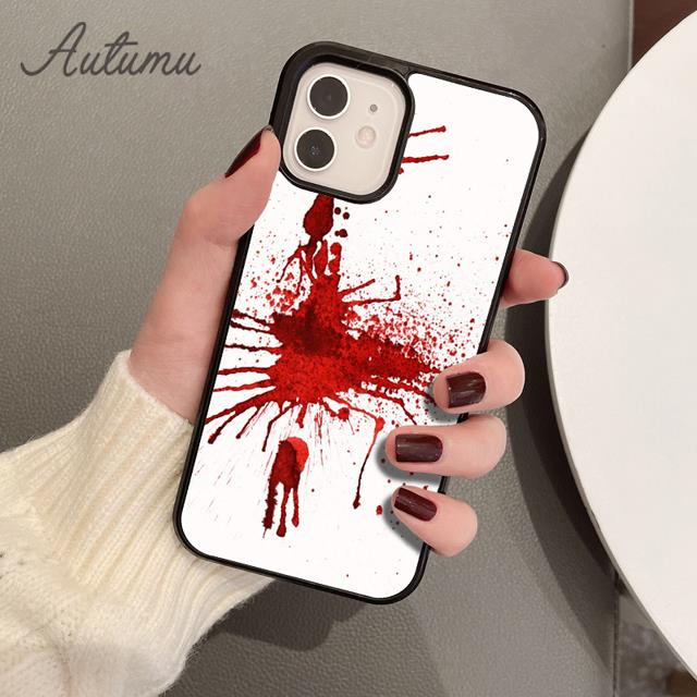 

Чехол для телефона «кровавая кровь» для iPhone 11, 12, 13, 14 Pro Max mini X XR XS SE 2020, 6S, 7, 8 Plus, Samsung Galaxy S21, S22, чехол iPhone 11pro