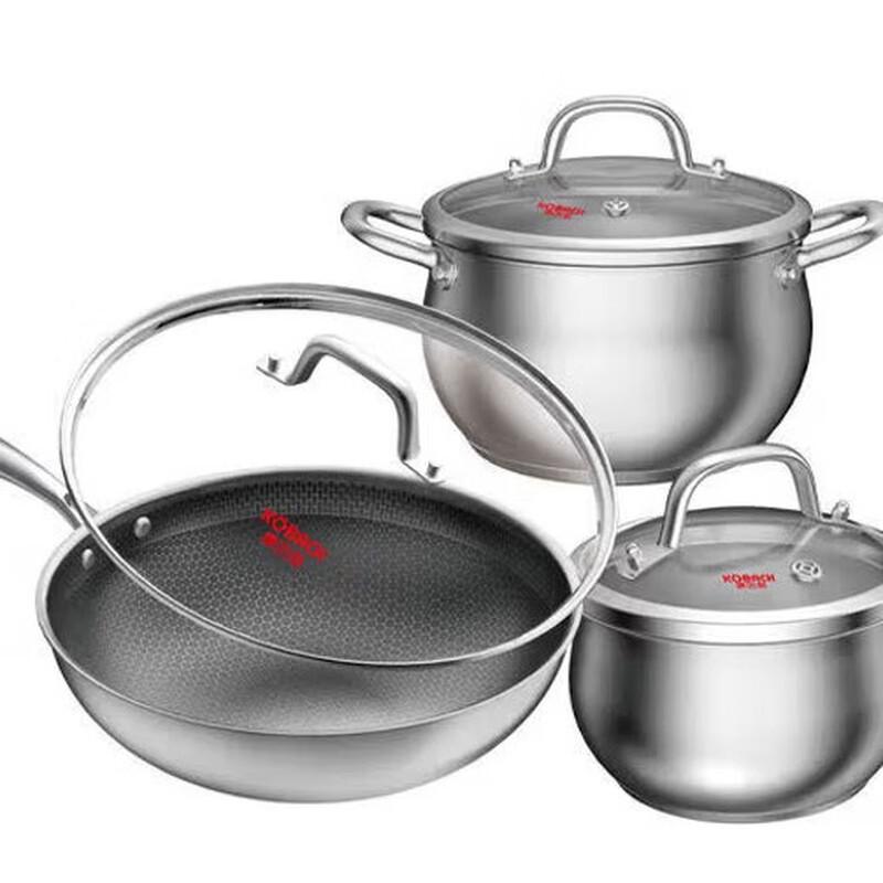 Kambach 304 Stainless Steel Honeycomb Non-stick Cookware Set