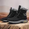 Winter Snow Boots Super Warm Plush Men's Boots High Top Motorcycle Boots Outdoor Sneakers Anti-Slip Men Hiking Boots Big Size 46